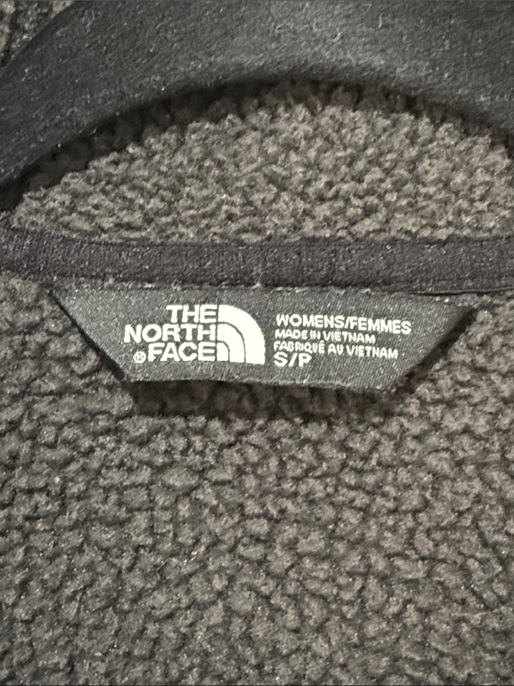 The North Face Crescent Women's Charcoal Full-Zip Fleece Jacket Size Small - Picture 2 of 6